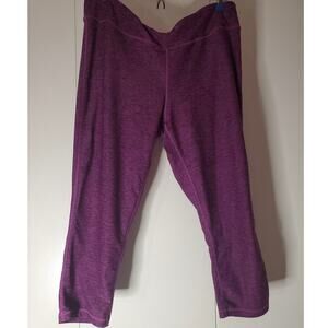 Curvy Sporty Cascade Sport Performance Yoga Pants Size XXL Magenta Purple